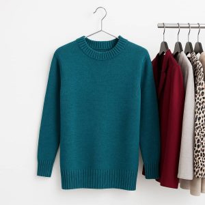 بافت یقه گرد زنانه در سه رنگ